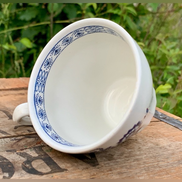Mid Century Vtg Discontinued J G Meakin England Blue Nordic Ironstone Teacup - Picture 12 of 12